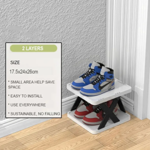 Puting Shoe Rack Organizer Multi-tier Shoe Storage Space Saving Stackable Shoe Shelves