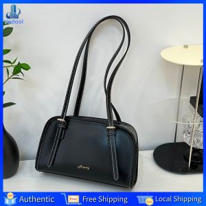[Vodool Home Mall] Ladies Casual Shoulder Bag PU Leather All-Match Underarm Bag Stylish Armpit Bag Female Travel Commute Bag
