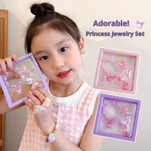 TUmama ชุดเครื่องประดับการ์ตูนน่ารักสำหรับเด็กผู้หญิงของขวัญน่ารักสร้อยข้อมือน่ารัก