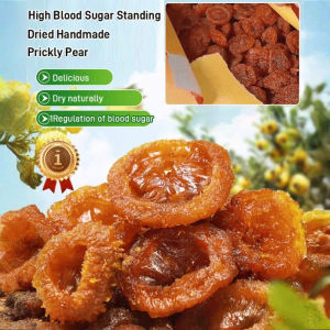 ✅Natural Sun-Dried Prickly Pear✅Blood Sugar Care Snack✨Zero Added Sugar/Handmade Candied Fruit✨Crunchy Juicy Texture