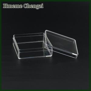 Hmeme 50ml Small Square Transparent PS Plastic Storage Box For Mini Jewelry Beads Crafts Case Container Display Cristal Packaging Box