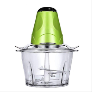 GoldenJ High-Capacity 2L Electric Meat Grinder with Stainless Steel Blades and Durable Plastic Jug