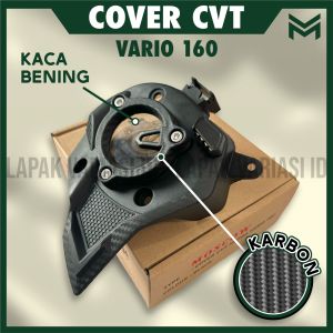COVER CVT MOTOR VARIO 160 ABS CBS 2023 termasuk BAUT COVER CVT bahan PLASTIK ABS TUTUP CVT VARIO 160 ABS CBS 2023 tutup kaca akrilik COVER CVT VARIO 2023 PLUG and PLAY (PNP)
