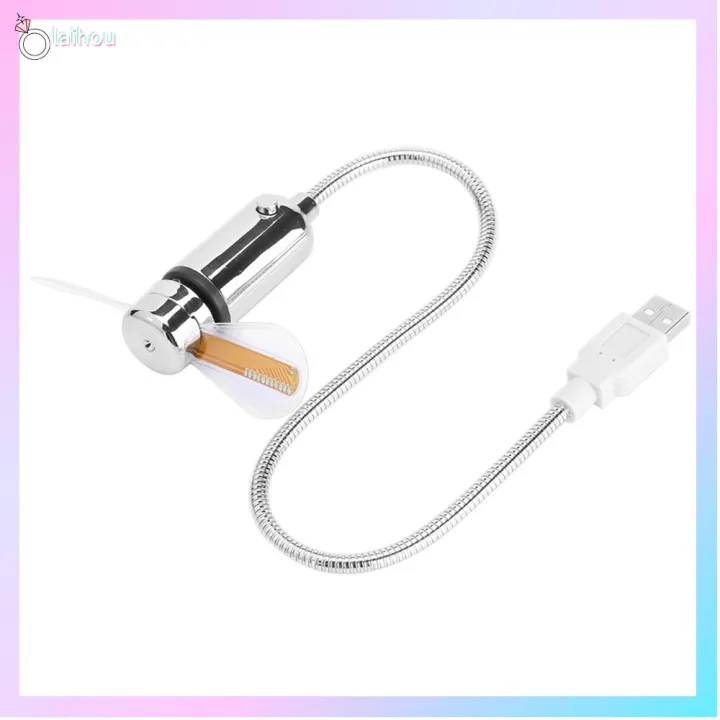 LAIHOU Programmable Message USB LED Fan Flexible Display Portable ...