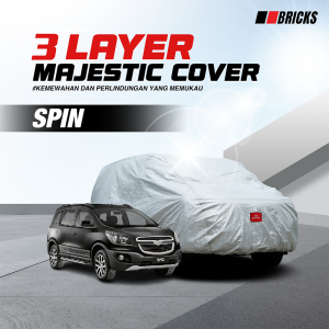 3 Layer Cover Chevrolet Spin Sarung Mobil Outdoor Anti UV & Waterproof BRICKS