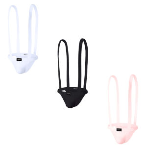 CMENIN ADANNU 3 ชิ้นกางเกงชั้นใน Modal จ็อกสแตรปปรับสายรัดคู่ชุดชั้นในชายกางเกงในชายนุ่มลื่นชุดชั้นในชายสั้นกางเกงผู้ชาย AD7475