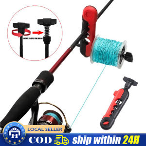 Mini Fishing Line Spooler Portable Fishing Line Winder Spooler Fishing Reels Tools Machine Adjustable Portable Fishing Line Winder for 0.8"/ 0.5"/ 0.4"/ 0.3" Rods