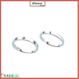 Follow Get New[Bloom Z] แหวนคู่แบบเปิดปรับได้สำหรับเป็นของขวัญวันครบรอบแต่งงาน