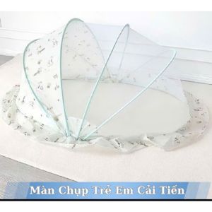 Màn chụp tự bung gấp gọn cho bé - Mùng chụp tự bung chống muỗi cho bé sơ sinh bé lớn an toàn tuyệt đối