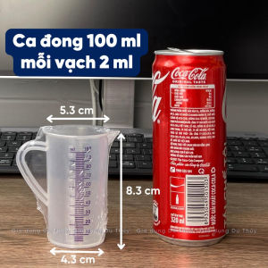 Ca đong ml dung tích ca đong định lượng 50ml - 100ml - 250ml - 500ml nhựa PP trong suốt có chia vạch đo đậm rõ dễ nhìn