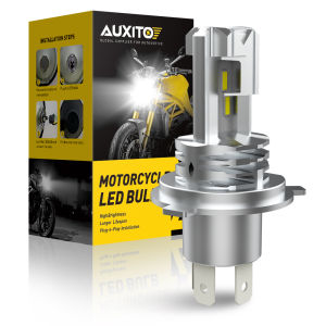 AUXITO M4 6000LM Motorcycle Headlight Bulb H4 Hb2 Hi Lo Beam Led Headlamp Motorbike Led Light Lamp 6000K White 12V