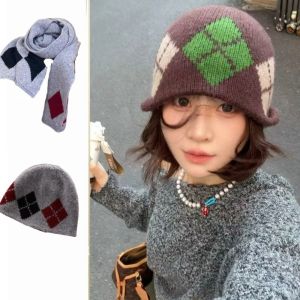 LUMIYA Warm Winter Hat Scarf Windproof Ear Protection Knitted Pullover Cap Fashion Elastic Neck Warmer for Women