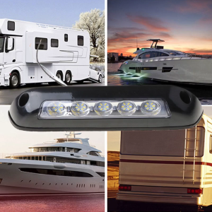 Motorhome Ceiling Light RV Yacht 12V LED Awning Lamp Sunshade Panel Light Bar Trailer LED Spotlights