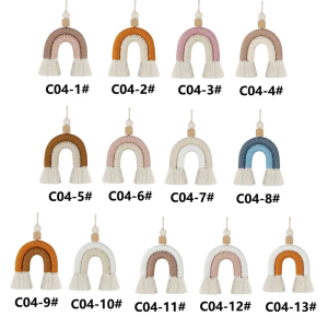 Rainbow Wall Hanging Decorative Colored for Boho Home Decoration Party Supplies Baby Shower Car Auto Decorations