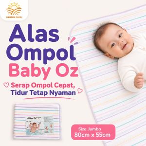ORIGINAL Alas Ompol Garis JUMBO Besar Baby Oz Perlak Pipis Anak Bayi