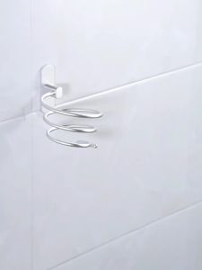 AE Space aluminum hair dryer holder wall-mounted rack bathroom storage shelf toilet organizer hair salon simple hair dryer stand
