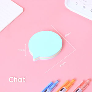 Bantex Memo Tempel / Sticky Notes Pola Estetik Lucu Daya Rekat Kuat Warna Soft 160 Sheets BH9303