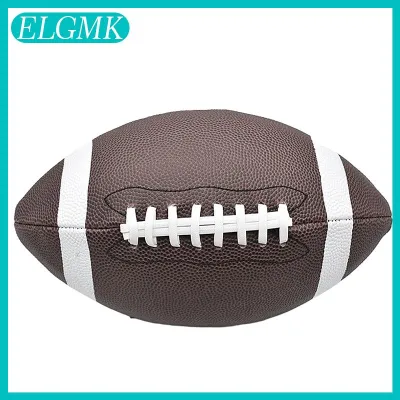 ELGMK American Football Soccer Rugby Association Football Footy Ball Standard Size 8.5inch Sports Football For Men Women Children
