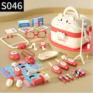 badgeToy Doctor Medical Kit Case with Light for Girls Pretend Toys Gifts for Kids