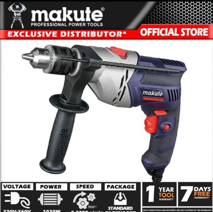 Makute 220V 13MM 1020W Professional Power Electric Impact Drill ID009  360°Rotate Handle Lazada PH