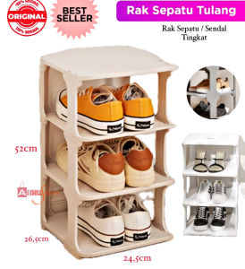(BISA COD) PROMO Rak Sepatu Tulang 4 Susun Plastik / Rak Sepatu Plastik Rak Serbaguna Rak Sepatu Tertutup / Rak Sendal / Rak Sepatu 4 Susun /  Rak Serbaguna / Rak Sepatu Minimalis / Rak Sepatu Aesthetic