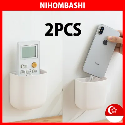 2pcs set- Remote control holder for Air Conditioner TV controller Wall Mounted mobile phone Smartphone Hanging Wall Storage box charging Rack