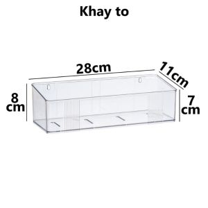 Khay Kệ Dán Tường Nhựa Trong Suốt Việt Nhật Hokori 5704/5 Để Đồ Nhà Tắm Nhà Bếp - TADAHOME