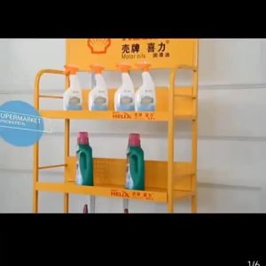 Lubricant and engine oil display rack auto parts supermarket convenience store small commodity and beverage promotional display rack storage small shelf