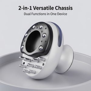 NBANLIKE Adjustable Suction Electric Cupping Massager 2-in-1 Rolling Massage Abdominal and Back Massager Professional Body Dredging Electric Massage Meridian Brush for 5V1200mAh for Back Shoulder Neck Legs