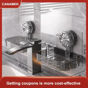 【CANAMEK】 Chậu rửa chén hút giá treo tường giá lưu trữ không đục lỗ có thể tháo rời có thể giặt được Giá đỡ chịu lực Kệ Acrylic không đục lỗ