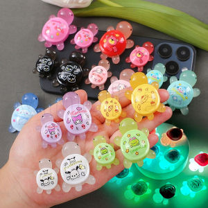 10Pcs 3 Sizes Cartoon Kuromi KT Cat Melody Luminous Turtle Toy Figurine Miniature Landscape Desktop Fish Tank Aquarium Ornament