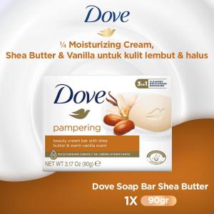 Sabun Batang DOVE Beauty Cream Pampering Soap Bar Dengan Shea Butter & Warm Vanilla Scent 90 gr