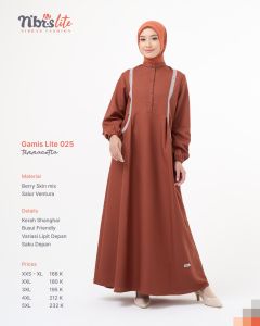 GAMIS NIBRAS LITE 025 DRESS KEKINIAN TERBARUU DAILY KASUAL PREMIUM KULIAH TERMURAHHH