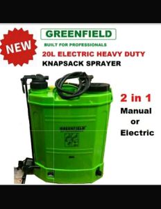 Greenfield Electric Knapsack Disinfectant and Agricultural Sprayer 20L Tungho Sprayer