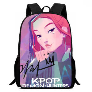 K-POP Demon Hunter Student Schoolbag Cartoon Print K-POP Backpack Gift for Children