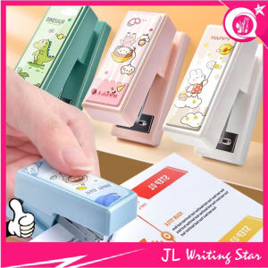 Cartoon Mini Stapler Staples Learning Bookbinding Paper Stapler Set Cute Stationery Supplies