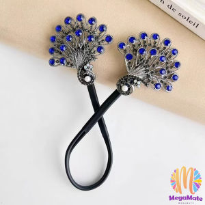 MegaMate กิ๊บติดผมคริสตัลนกยูง กิ๊บเกาหลีสําหรับผู้หญิงเครื่องประดับผมจัดแต่งทรงผม Hairpin