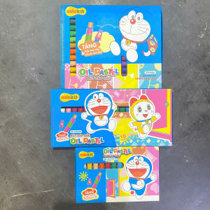 Bút sáp dầu Thiên Long Colokit Doraemon 12 màu 18 màu 24 màu OP-C07/DO OP-C08/DO OP-C09/DO tặng kẹp chống bẩn chuốt màu