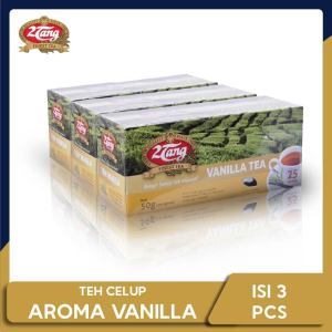 2Tang Vanilla Tea Celup 3 box isi 25 kantong/ 2gr