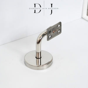 Siku Tembok Mirror Untuk Handrail Kotak Stainless Steel 304 (Handrail)(Banister)(Flexible Bracket)