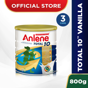 ANLENE Total 10 High Calcium & Collagen Adult Milk Powder Susu Tepung 奶粉 (800g x 3)