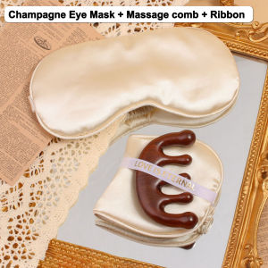 SG Specool® Premium Eye Mask+Massage Comb Set Practical Gifts for Bridesmaids Girlfriends Besties Women | Wedding Favors