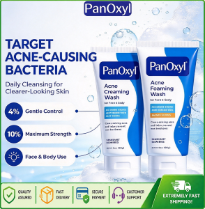 PanOxyl Collection - Acne Creamy/Foaming Wash/Benzoyl Peroxide/Daily/Maximum/AM Oil Control Moisturizer/PM Spot Patch
