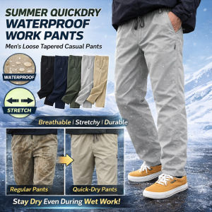 Mens Quick-Dry Cargo Pants / Breathable Waterproof Trousers / Outdoor Hiking & Casual Wear / Fit Comfort For Men