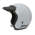 Helm bogo jpn arc retro putih kaca datar flat visor. 