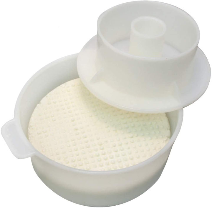 Cheesemaking Kit Butter Punched Сheese Mold Press Strainer Cheese With Follower Piston 12 