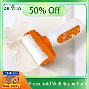 Household wall repair paint 2 in 1 Paint roller brush Environmental protection wall repair paint White latex paint roller brush multi-functional paint brush Wall damage hole crack repair paint 500g