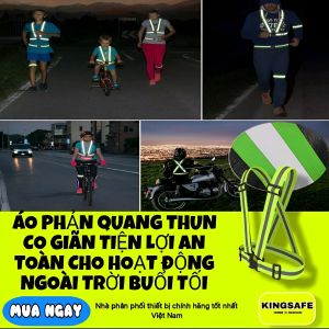 ÁO PHẢN QUANG THUN CO GIÃN TIỆN LỢIPHÙ HỢP DI CHUYỂN HAY THỂ THAO NGOÀI TRỜI BAN ĐÊM[NHÀ SẢN XUẤT] (1 CÁI )