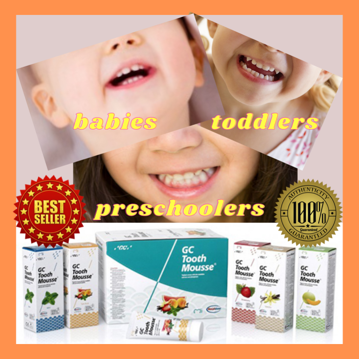 GC TOOTH MOUSSEANTI CAVITYSTAINSTODDLERSBABIESMILK TEETHSTAINS