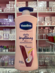 Chai kem sữa dưỡng thể body toàn thân VASLEINE HỒNG 725ML